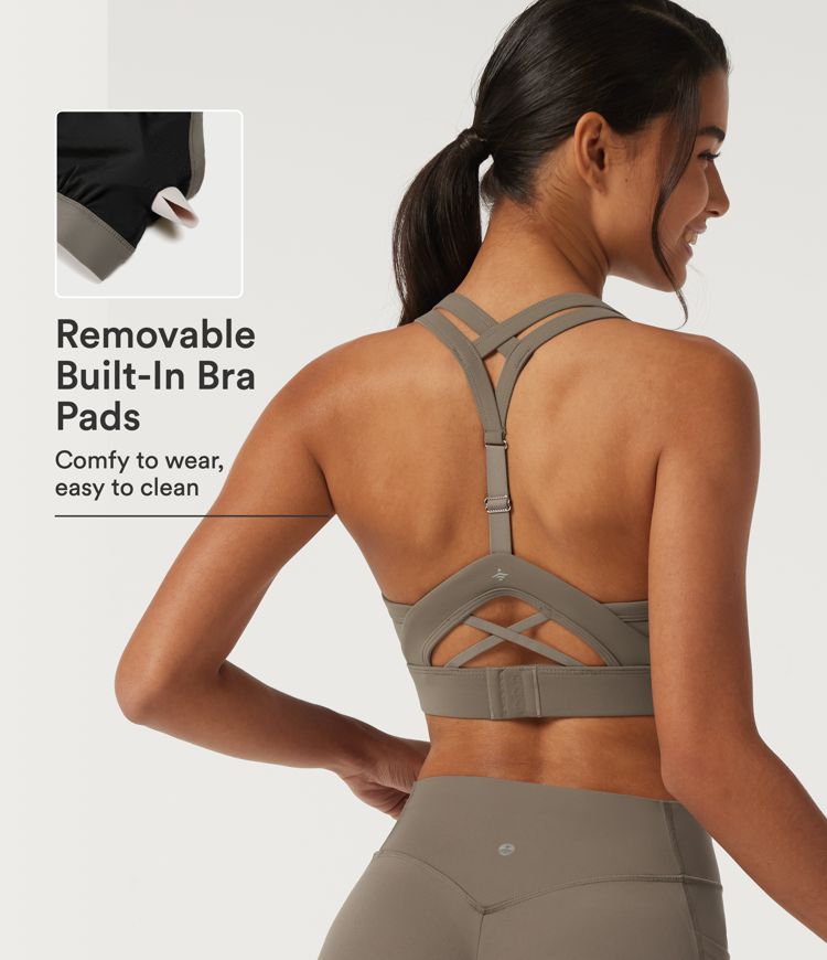 Halara UltraSculpt™ Medium Support U Neck Crisscross Back Training Sports Bra with Built in Bra Halara UltraSculpt™ Medium Support U Neck Crisscross Back Training Sports Bra with Built in Bra