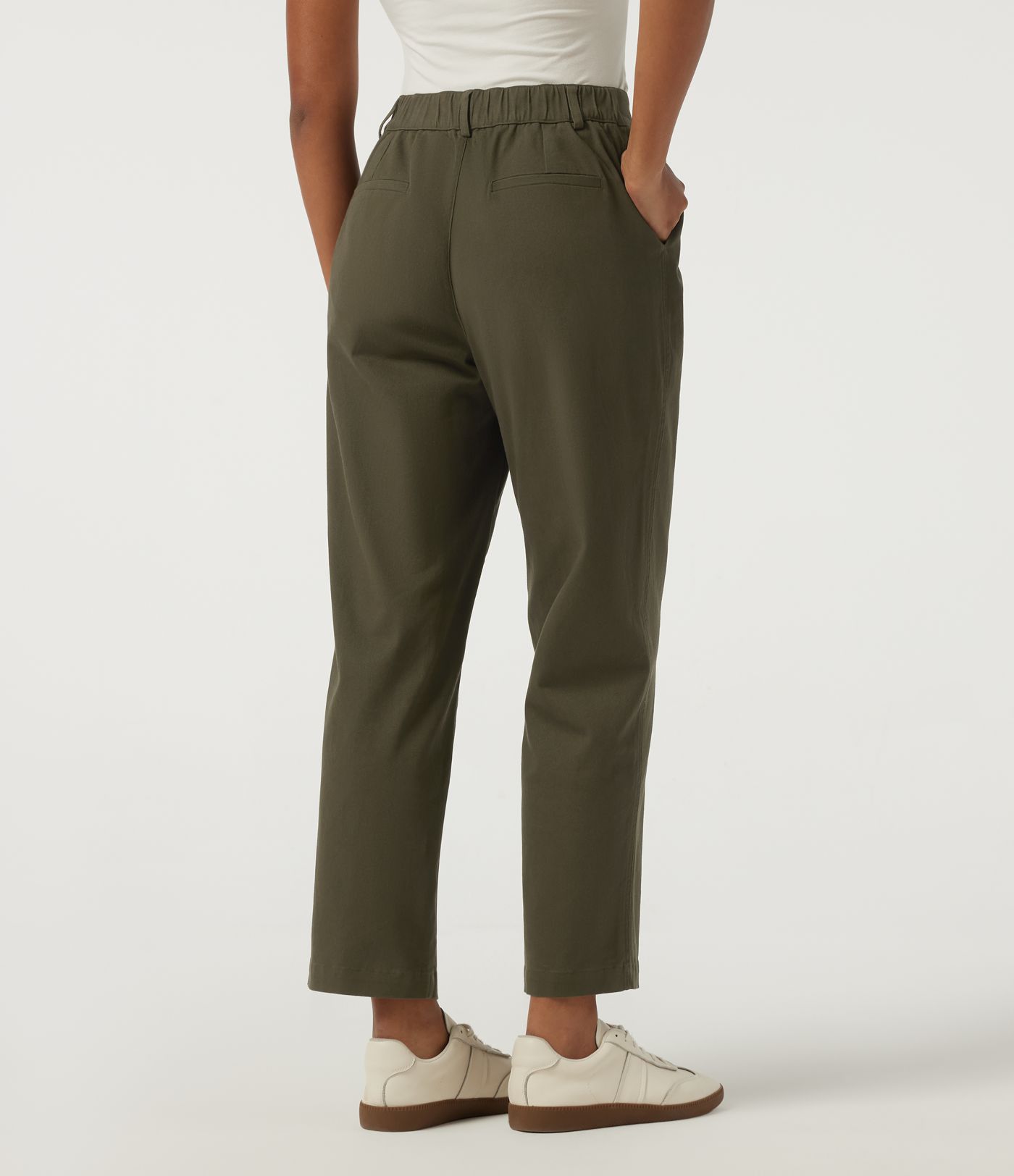 Mid Rise Straight Leg Work Chino Cotton Pants with Pockets Mid Rise Straight Leg Work Chino Cotton Pants with Pockets