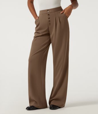 Halara Flex™ DayStretch Mid Rise Straight Leg Work Pants with Pockets Halara Flex™ DayStretch Mid Rise Straight Leg Work Pants with Pockets
