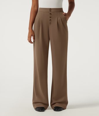 Halara Flex™ DayStretch Mid Rise Straight Leg Work Pants with Pockets Halara Flex™ DayStretch Mid Rise Straight Leg Work Pants with Pockets