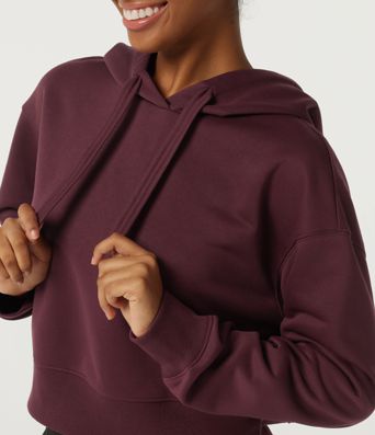 Hooded Long Sleeve Fleece Yoga Sweatshirt Hooded Long Sleeve Fleece Yoga Sweatshirt