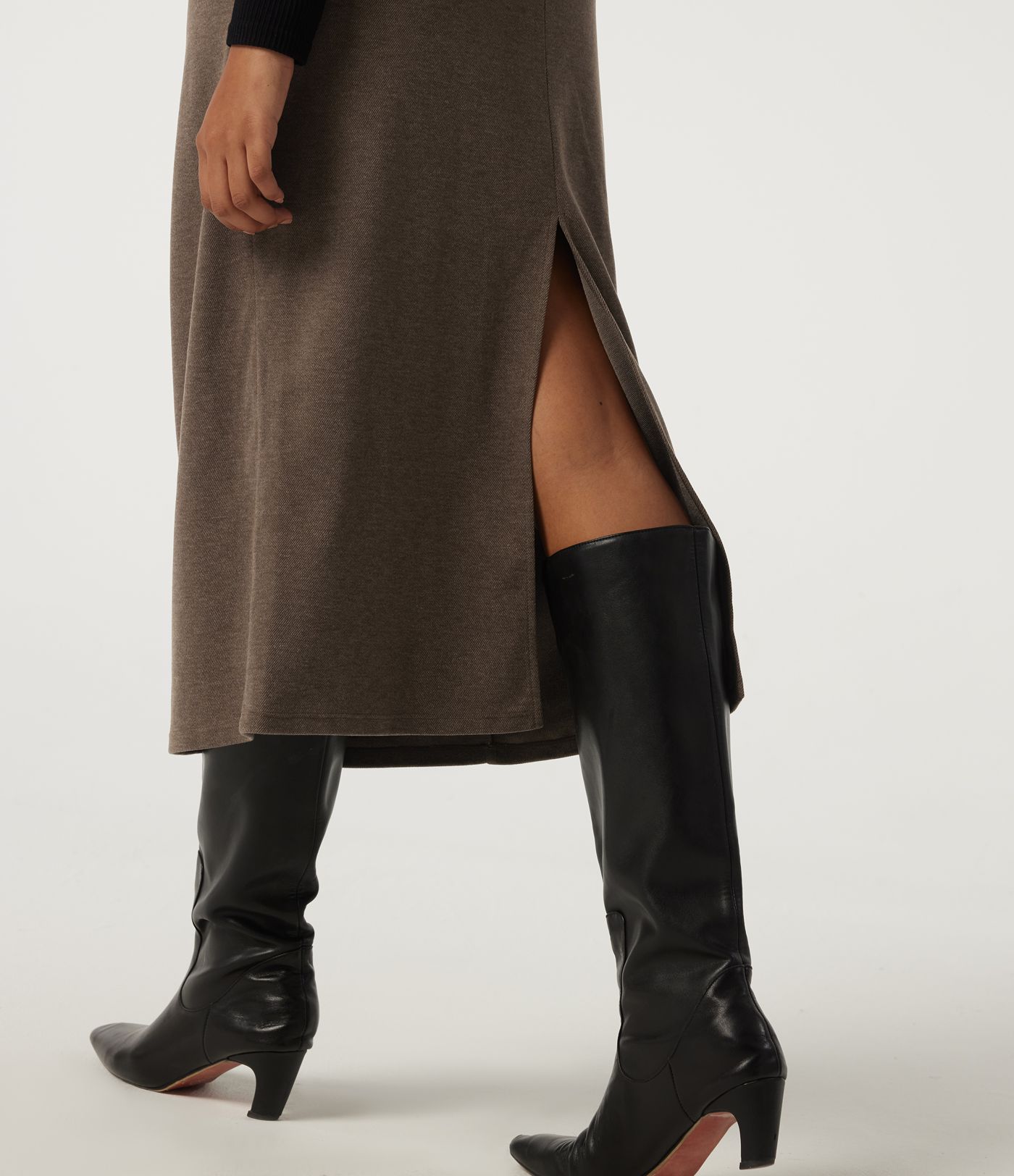 High Waisted Midi Work Pencil Skirt High Waisted Midi Work Pencil Skirt