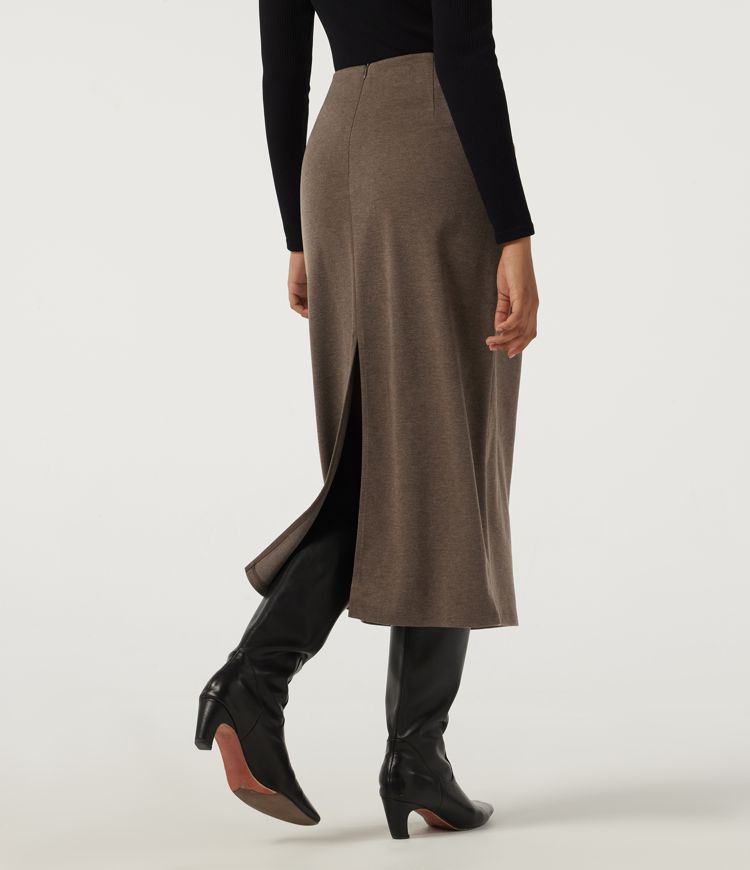 High Waisted Midi Work Pencil Skirt High Waisted Midi Work Pencil Skirt