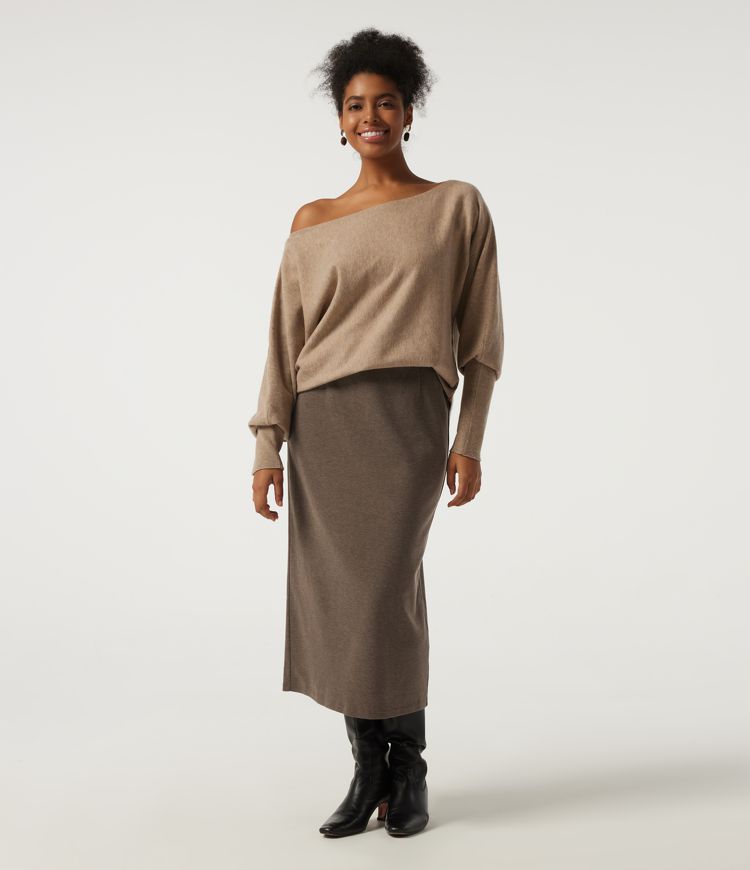 High Waisted Midi Work Pencil Skirt High Waisted Midi Work Pencil Skirt
