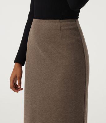 High Waisted Midi Work Pencil Skirt High Waisted Midi Work Pencil Skirt
