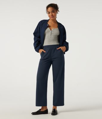 Halara Flex™ DayStretch Mid Rise Tapered Work Pants with Pockets