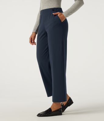 Halara Flex™ DayStretch Mid Rise Tapered Work Pants with Pockets