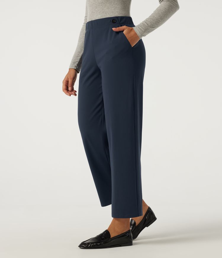 Halara Flex™ DayStretch Mid Rise Tapered Work Pants with Pockets