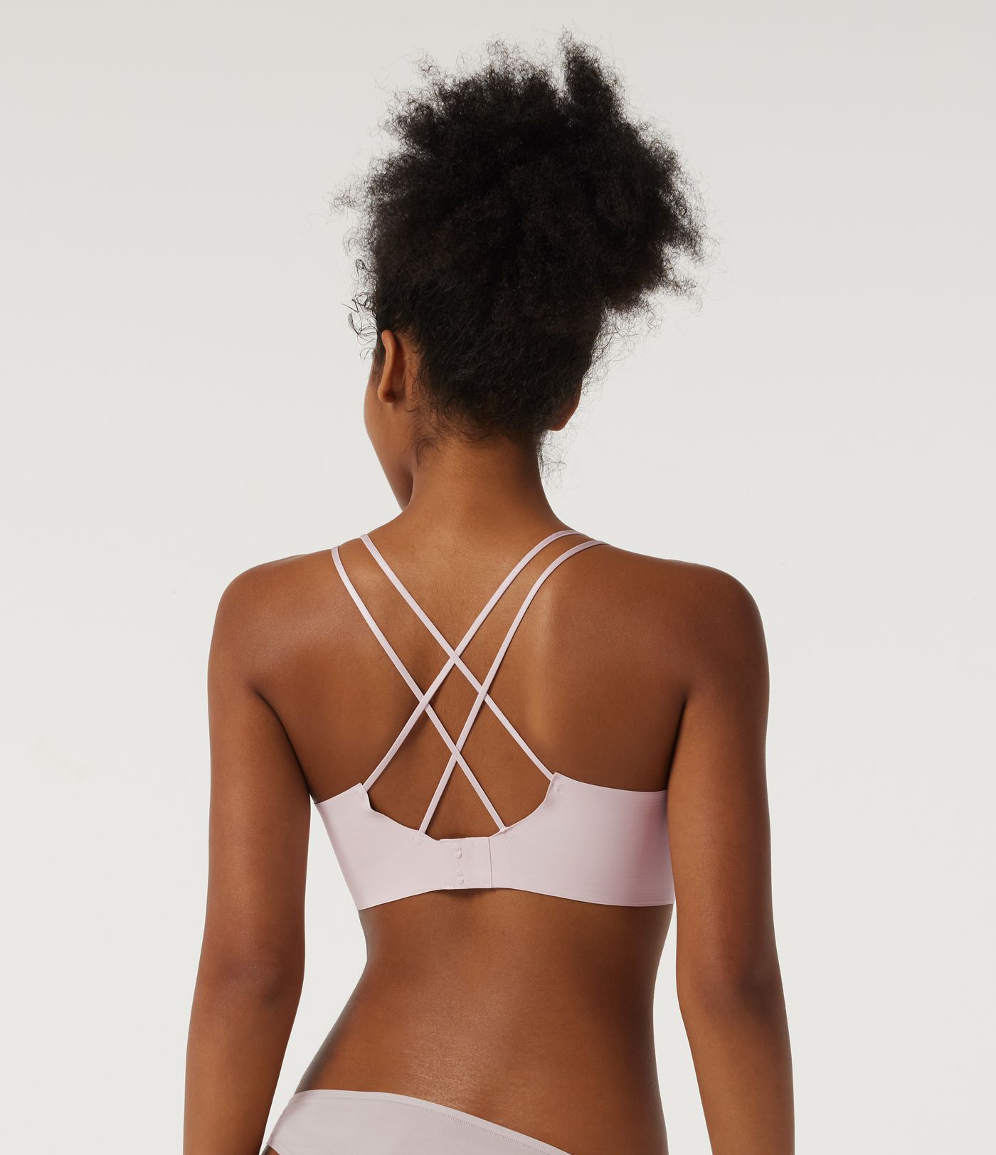 V Neck Adjustable Buckle Casual Bra