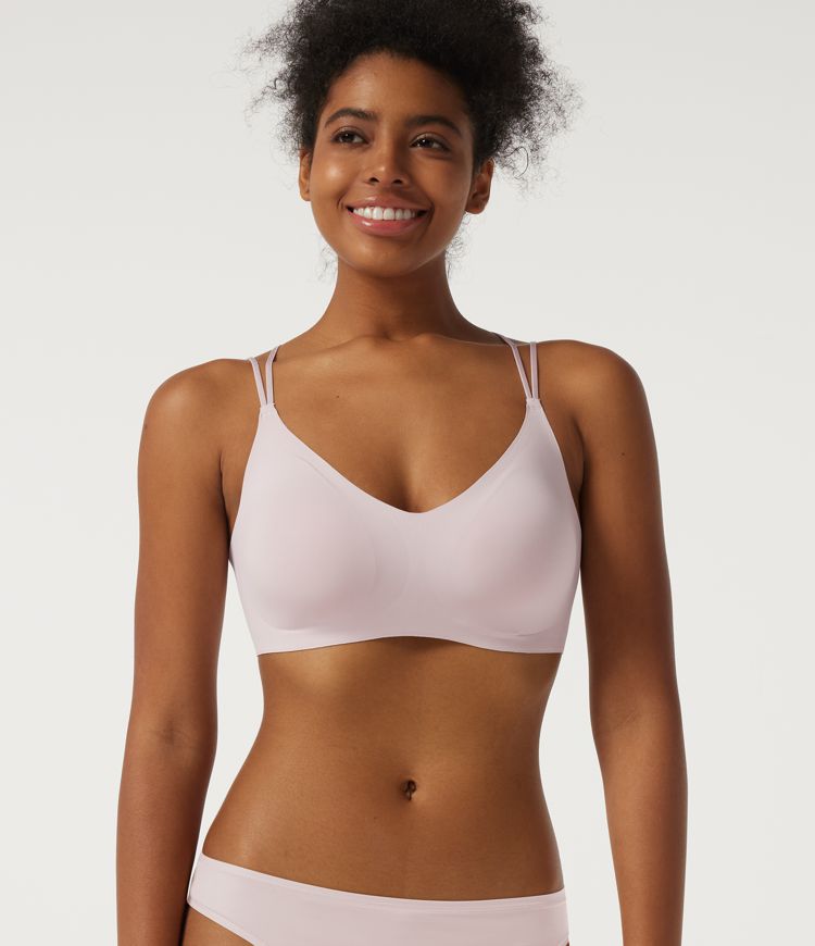 V Neck Adjustable Buckle Casual Bra