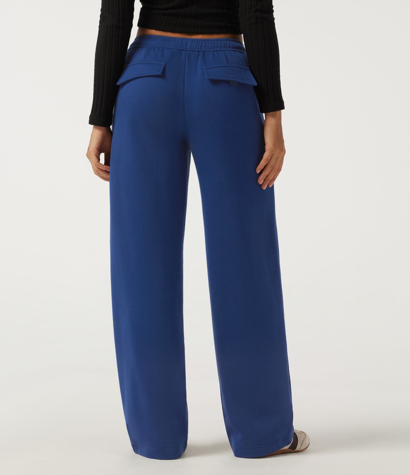 Mid Rise Drawstring Baggy Casual Sweatpants with Pockets