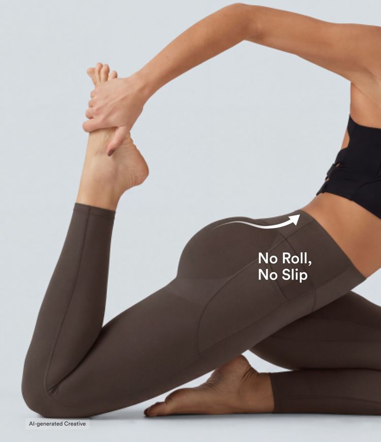 Legging d'entraînement gainant galbant taille haute avec effet scrunch et poches Halara UltraSculpt™