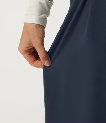 Halara DayStretch™ Mid Rise Barrel Leg Asymmetric Work Pants with Pockets