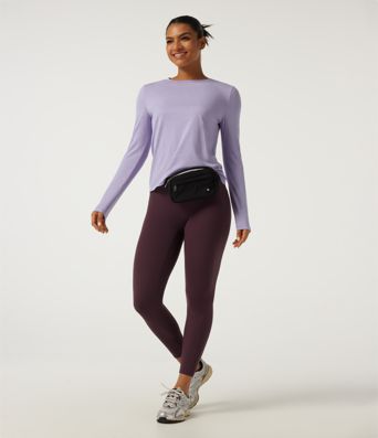Round Neck Long Sleeve Quick Dry Yoga Top