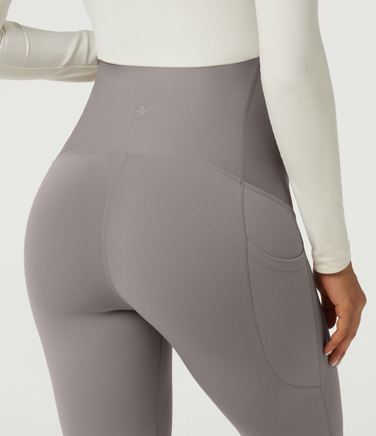 SoftlyZero™ Super High Waisted Skinny Yoga Maternity 7/8 Leggings with Pockets