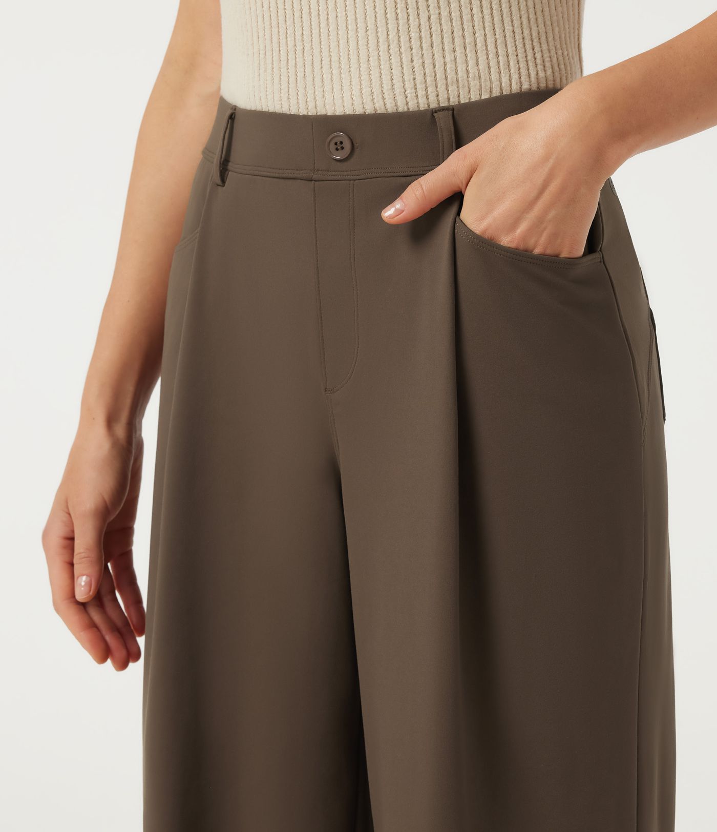 Halara DayStretch™ Mid Rise Baggy Work Pants with Pockets
