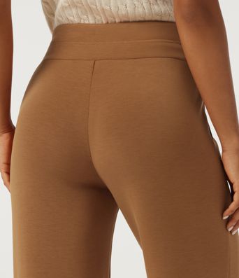 SpacerTek™ High Waisted Wide Leg Pintuck Work Pants with Pockets
