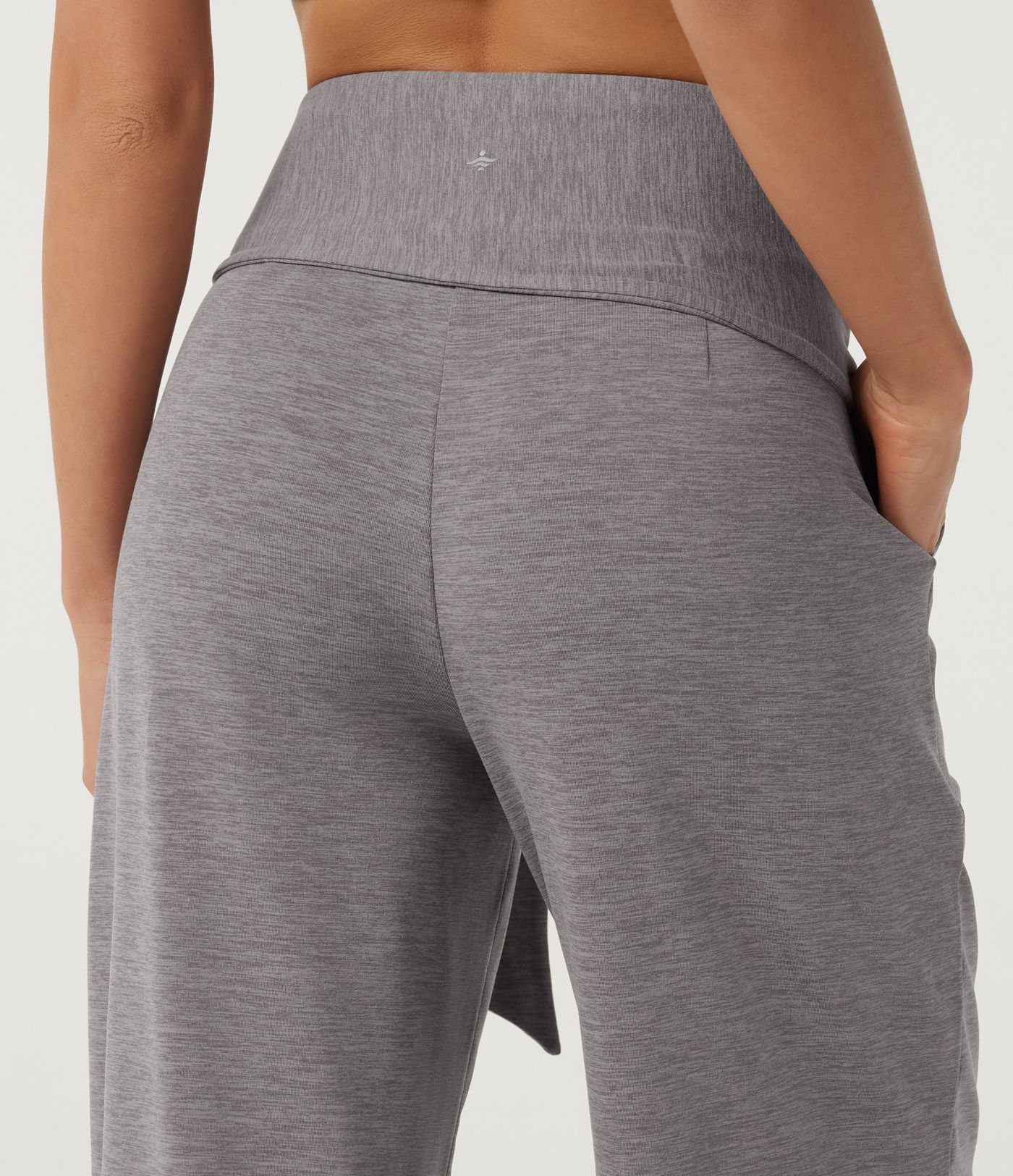 Mid Rise Straight Leg Tie Front Wrapped Yoga Pants with Pockets Mid Rise Straight Leg Tie Front Wrapped Yoga Pants with Pockets