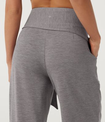 Mid Rise Straight Leg Tie Front Wrapped Yoga Pants with Pockets Mid Rise Straight Leg Tie Front Wrapped Yoga Pants with Pockets