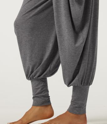 Pantalon décontracté taille haute à effet «stacked»
