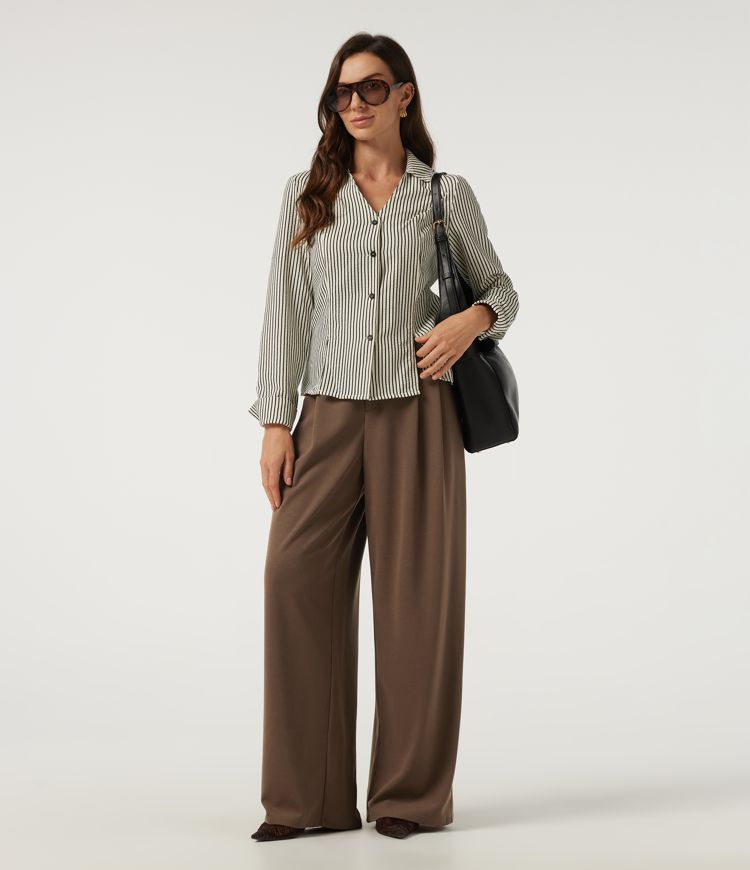 Halara Flex™ High Waisted Barrel Leg Waffle Work Pants with Pockets