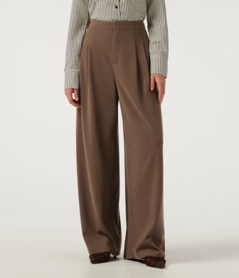 Halara Flex™ High Waisted Barrel Leg Waffle Work Pants with Pockets