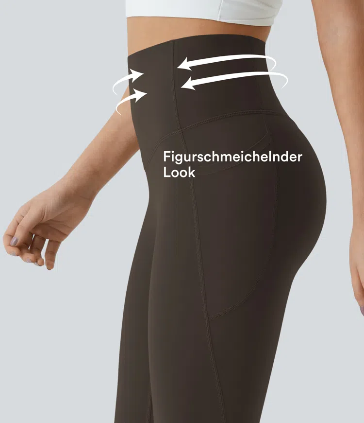 Hazelnut Black Halara UltraSculpt™ - Formende Workout-Leggings mit hohem Bund, Seitentaschen und Bauchkontrolle / 2