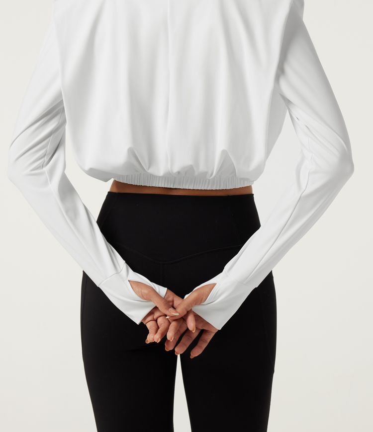 SoftlyZero™ Airy V Neck Long Sleeve Yoga Sports Top with Thumbholes