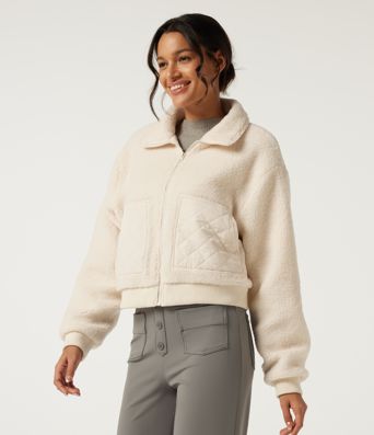 Lapel Long Sleeve Casual Sherpa Jacket with Pockets Lapel Long Sleeve Casual Sherpa Jacket with Pockets