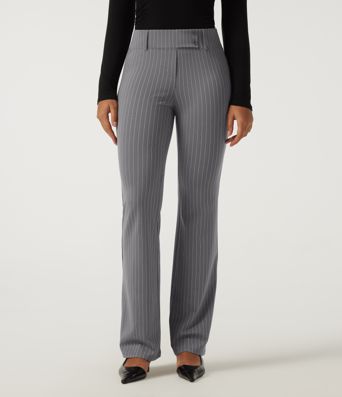 Halara Flex™ Low Rise Stripe Flare Work Pants with Pockets