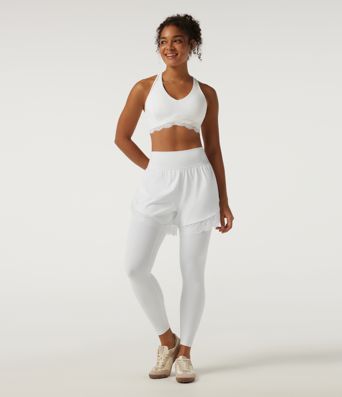 SoftlyZero™ Airy High Waisted Tummy Control Skinny Contrast Lace InstantCool Dance Leggings with Pockets SoftlyZero™ Airy High Waisted Tummy Control Skinny Contrast Lace InstantCool Dance Leggings with Pockets