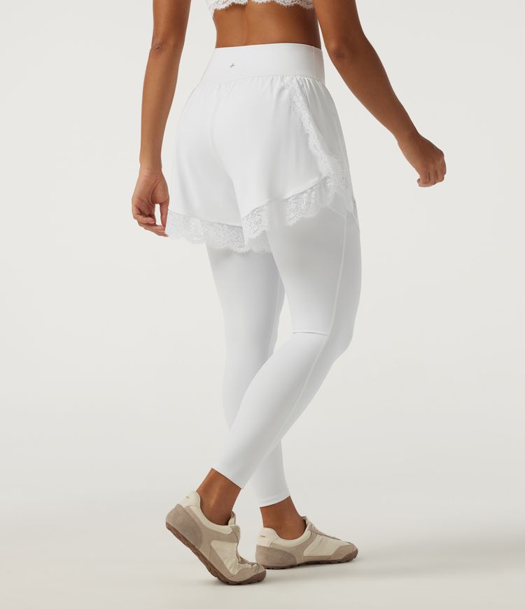 SoftlyZero™ Airy High Waisted Tummy Control Skinny Contrast Lace InstantCool Dance Leggings with Pockets SoftlyZero™ Airy High Waisted Tummy Control Skinny Contrast Lace InstantCool Dance Leggings with Pockets