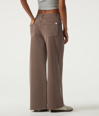 Halara Flex™ Low Rise Asymmetric Wide Leg Colorful Casual Jeans with Pockets