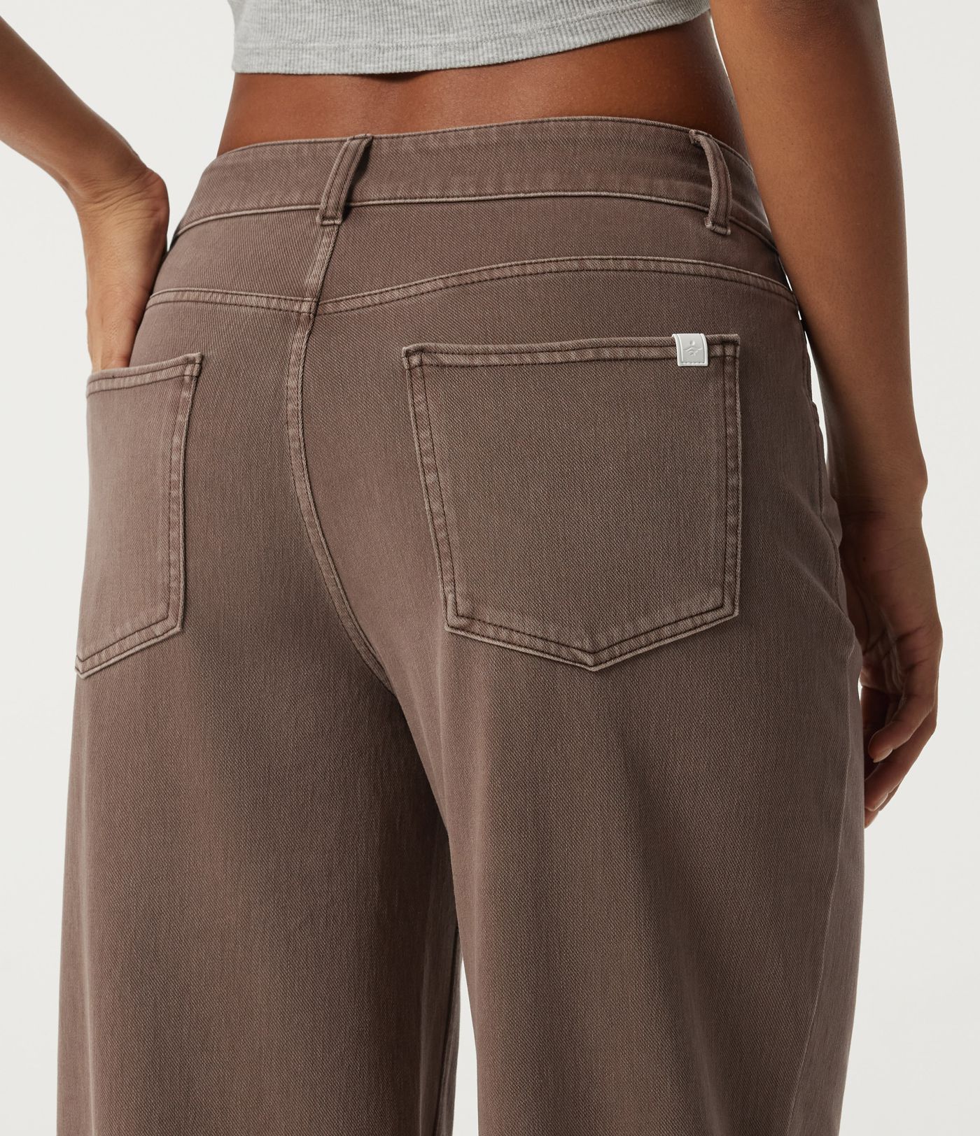 Halara Flex™ Low Rise Asymmetric Wide Leg Colorful Casual Jeans with Pockets