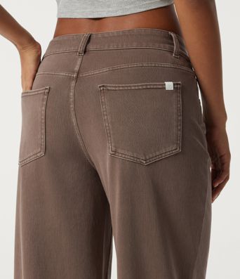 Halara Flex™ Low Rise Asymmetric Wide Leg Colorful Casual Jeans with Pockets
