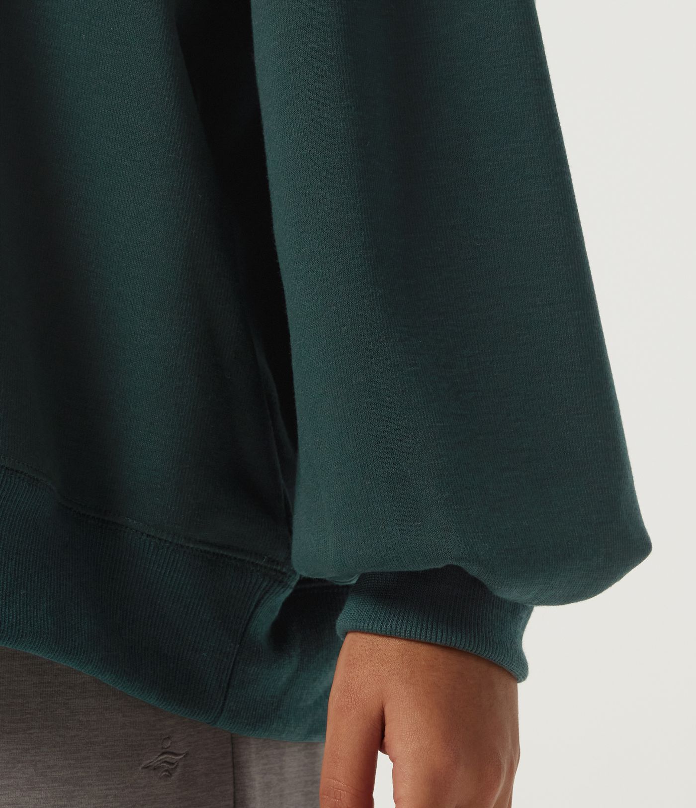 Round Neck Long Sleeve Fleece Casual Sweatshirt