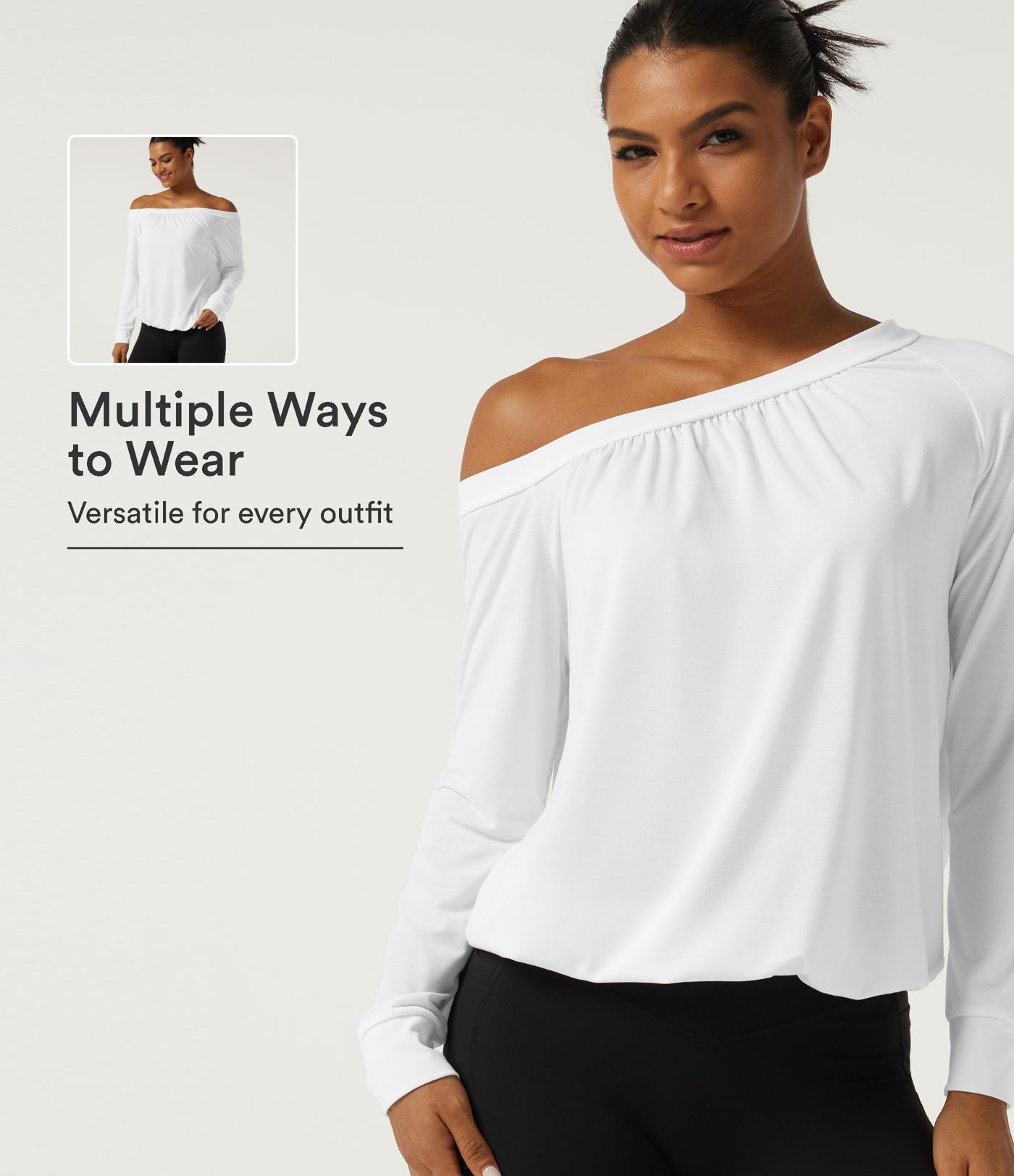 One Shoulder Long Sleeve Ruched Quick Dry Yoga Sports Top One Shoulder Long Sleeve Ruched Quick Dry Yoga Sports Top