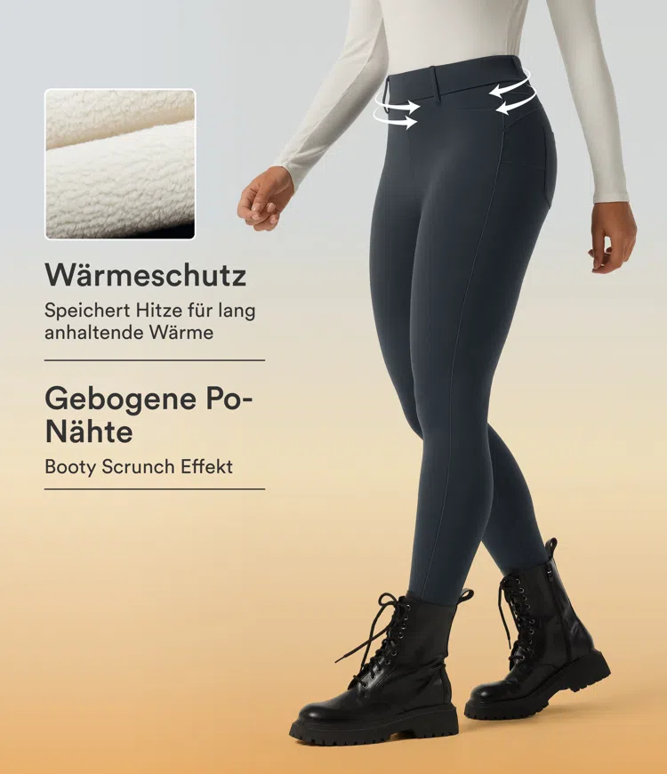 Halara UltraSculpt™ Extra Heat - Lässige Leggings mit hohem Bund und Gesäßtaschen - skinny fit