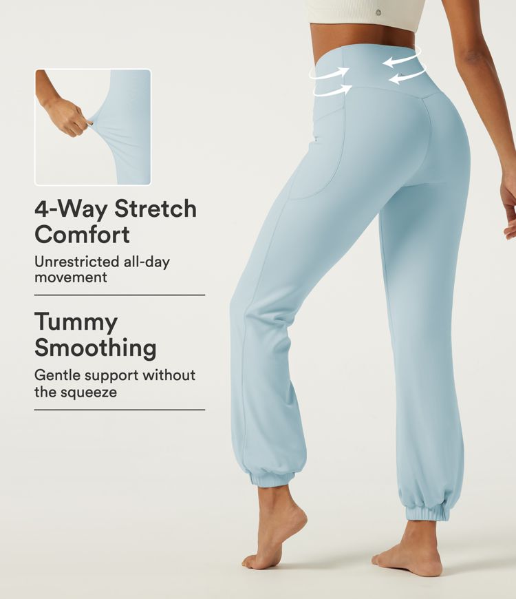 SoftlyZero™ High Waisted Tummy Control Dance Joggers with Pockets SoftlyZero™ High Waisted Tummy Control Dance Joggers with Pockets