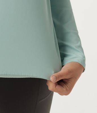SoftlyZero™ Airy Diamond Collar Long Sleeve Cut Out Back Yoga Sports Top with Built-in Bra