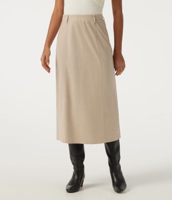 High Waisted Midi Casual Skirt High Waisted Midi Casual Skirt