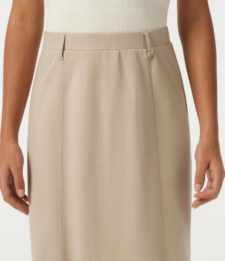 High Waisted Midi Casual Skirt High Waisted Midi Casual Skirt
