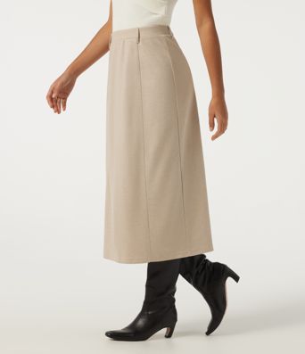High Waisted Midi Casual Skirt High Waisted Midi Casual Skirt