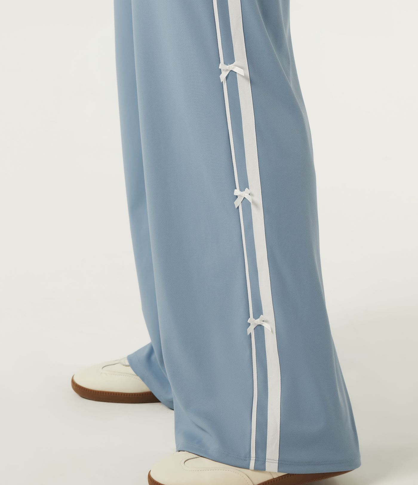 High Waisted Straight Leg Color Block Quick Dry Dance Pants with Pockets-UPF40+
