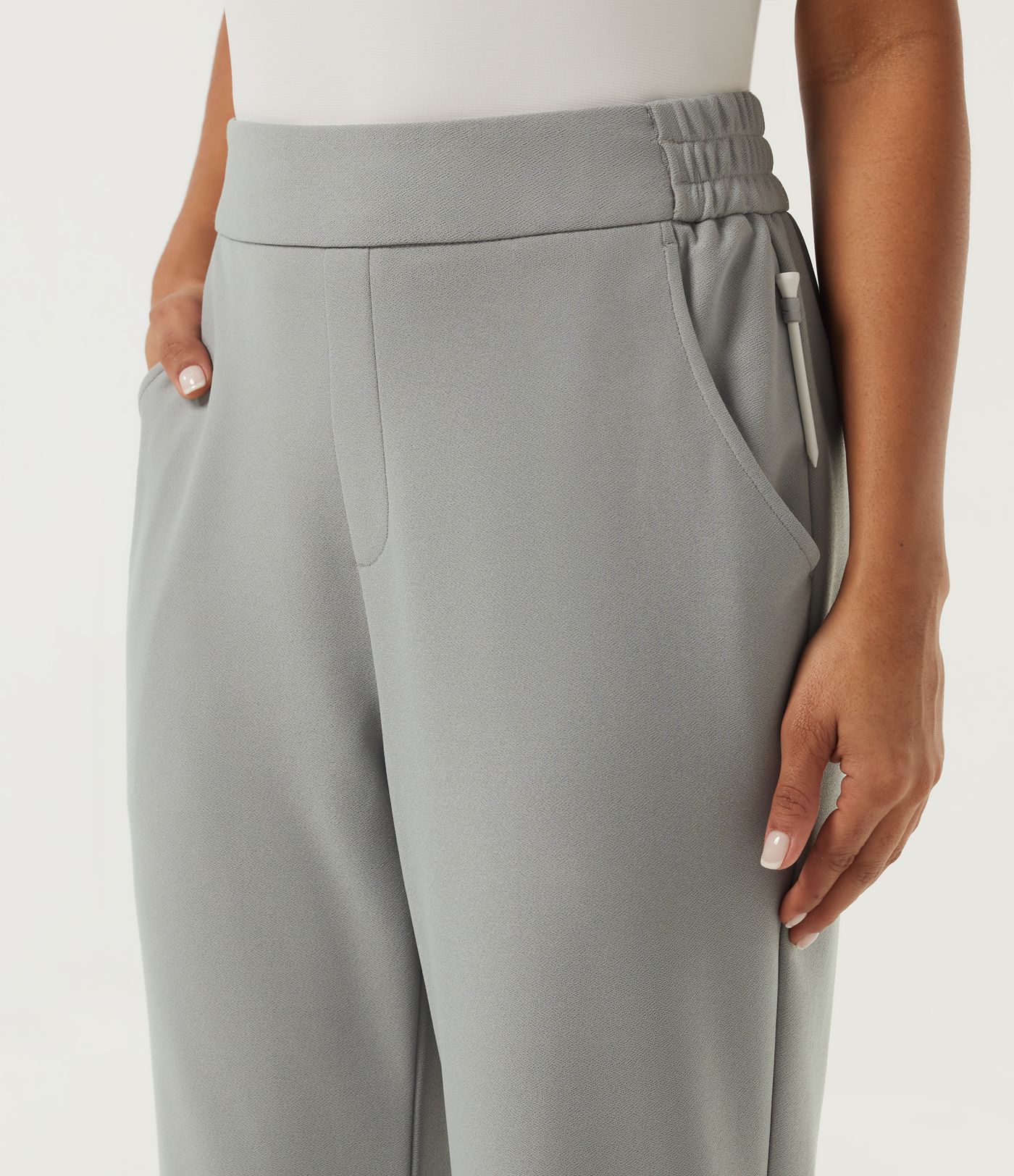 High Waisted Straight Leg Golf Pants with Pockets-Golf Tee