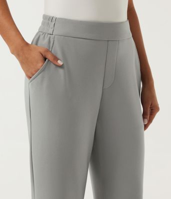 High Waisted Straight Leg Golf Pants with Pockets-Golf Tee