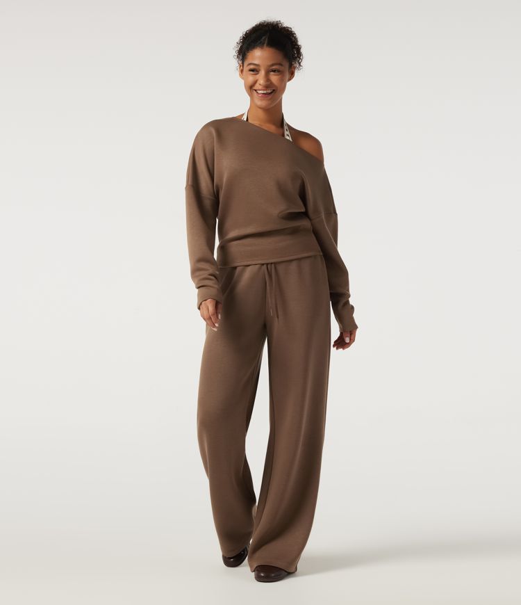 SpacerTek™ Low Rise Drawstring Straight Leg Casual Sweatpants with Pockets SpacerTek™ Low Rise Drawstring Straight Leg Casual Sweatpants with Pockets