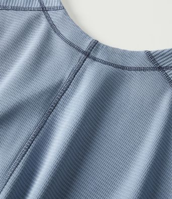 V Neck Long Sleeve Waffle Casual T-Shirt