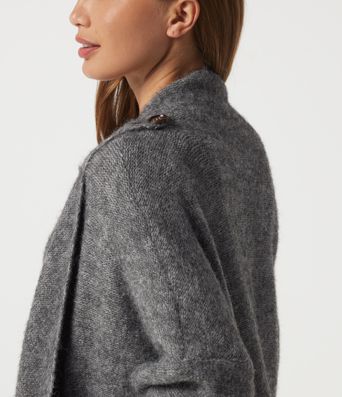 Waterfall Drop Shoulder Long Sleeve Relaxed Longline Work Sweater Cardigan Waterfall Drop Shoulder Long Sleeve Relaxed Longline Work Sweater Cardigan