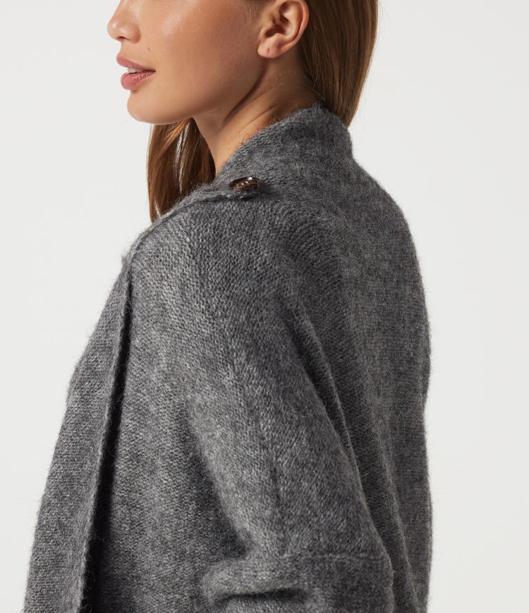 Waterfall Drop Shoulder Long Sleeve Relaxed Longline Work Sweater Cardigan Waterfall Drop Shoulder Long Sleeve Relaxed Longline Work Sweater Cardigan